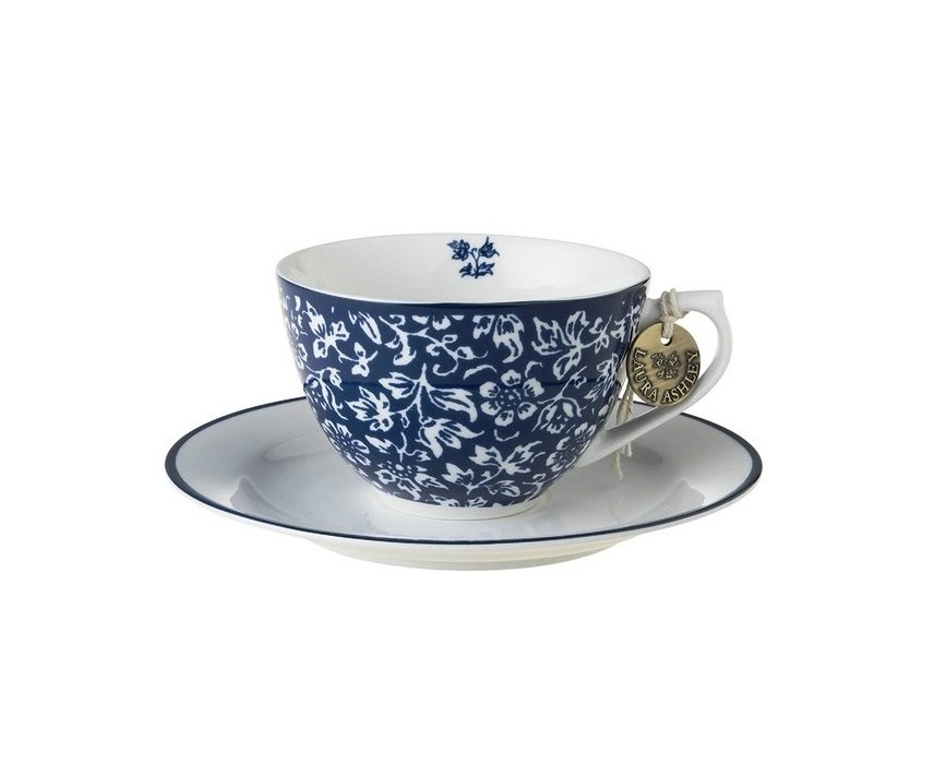 Чашка з блюдцем SWEET ALYSSUM Cup 260ml and Saucer Ø15 (Blue)